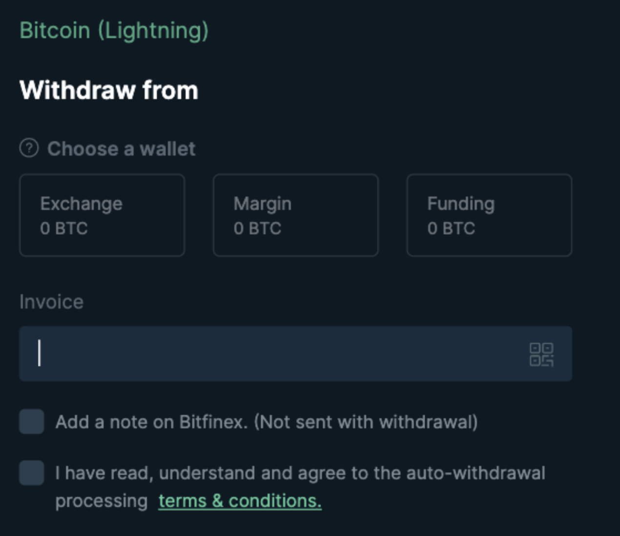 bitfinex btc withdrawal