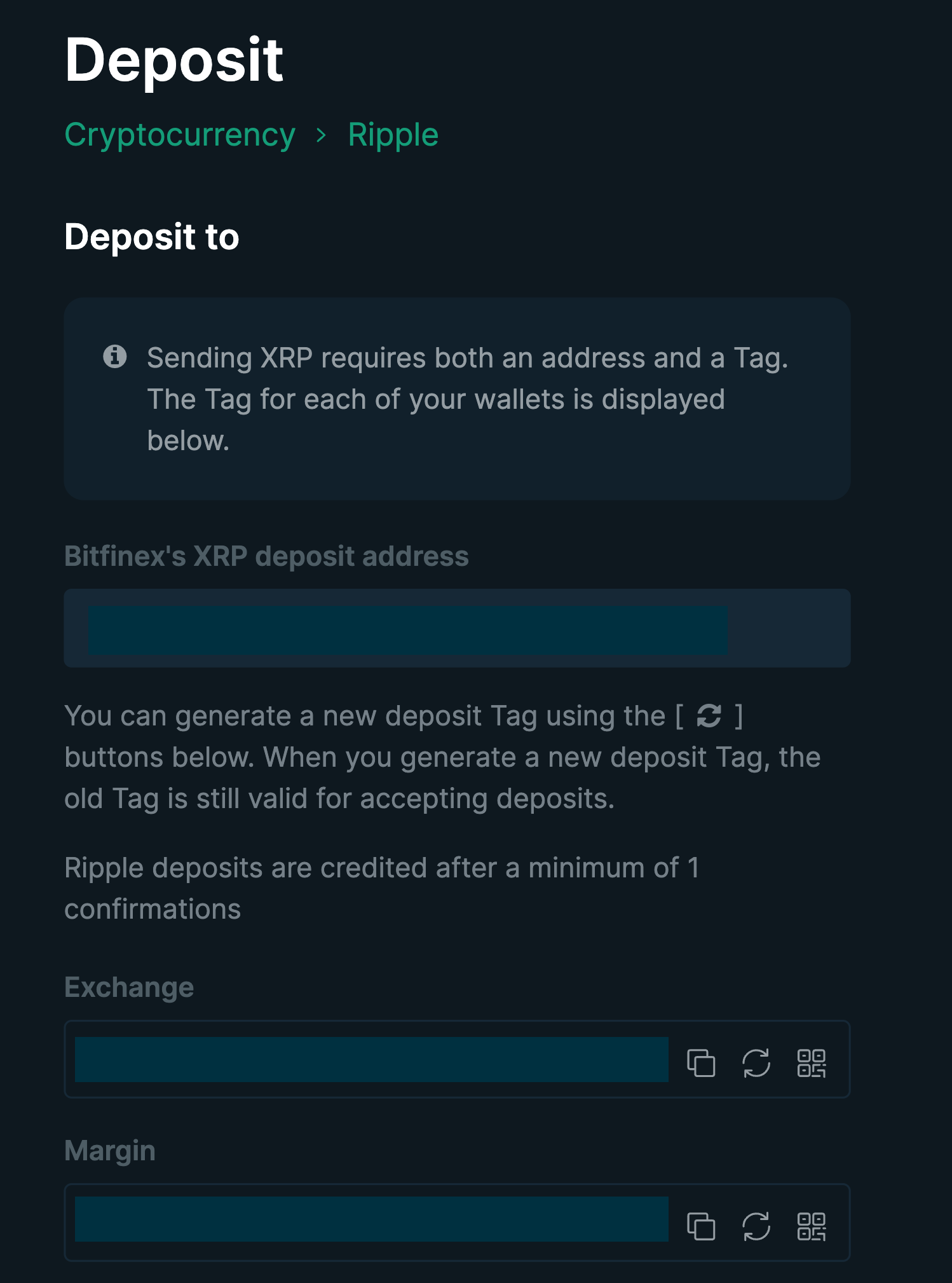 xrp withdrawal tag