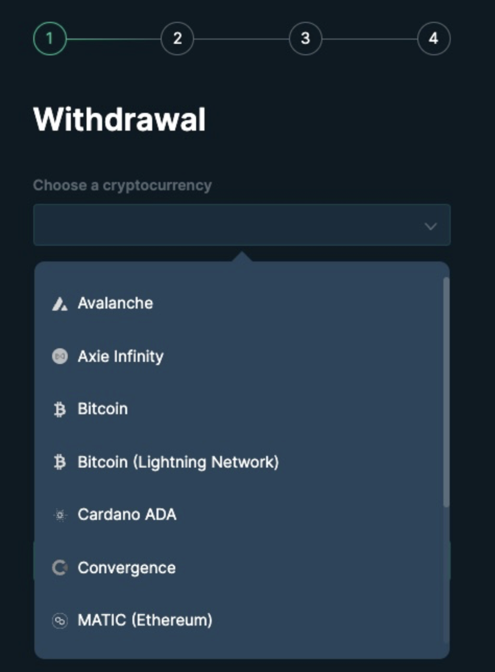 crypto capital withdrawal