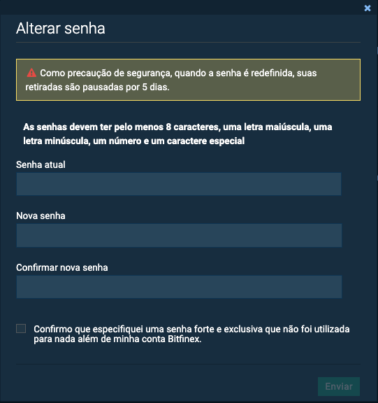 O que significa a mensagem “Token para criar nova senha inválido