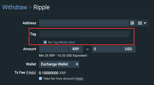 How to find my xrp tag on coinbase