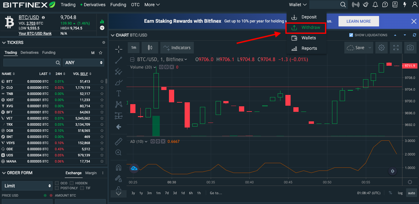 transfer bitcoin from bitstamp to bitfinex