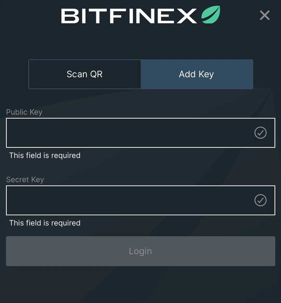 API Key Setup & Login – Bitfinex Help Center